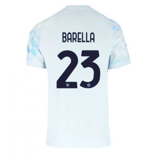 Maglia Calcio Inter Milan Nicolo Barella #23 Seconda Divisa 2025-26 Manica Corta